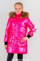 Пальто для девочек FOBS 21300 S игрушка на рукаве